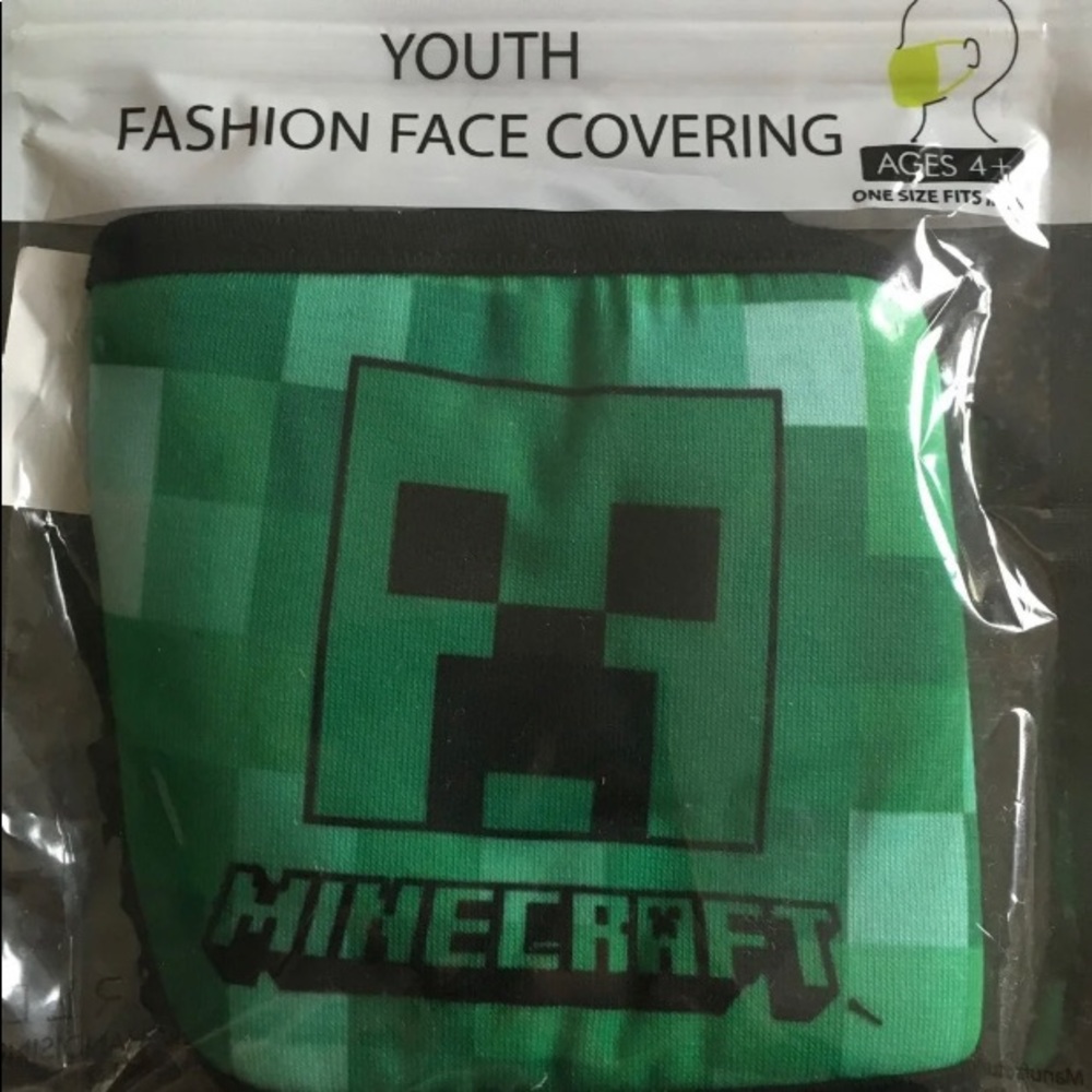 NEW Minecraft Face Mask coverings 3 pack